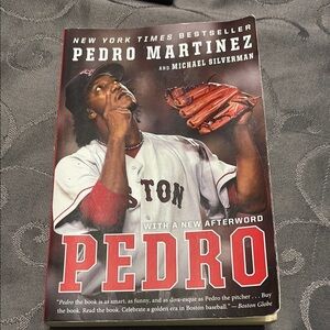 Pedro Martinez Book, baseball pitcher- preloved- good condition